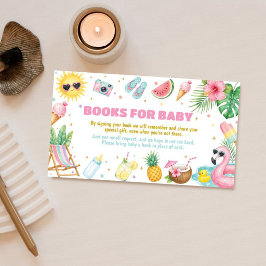 Splish Splash Pool Baby Shower-böcker för bebis Tilläggskort
