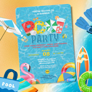 Splish Splash Pool Party Inbjudan