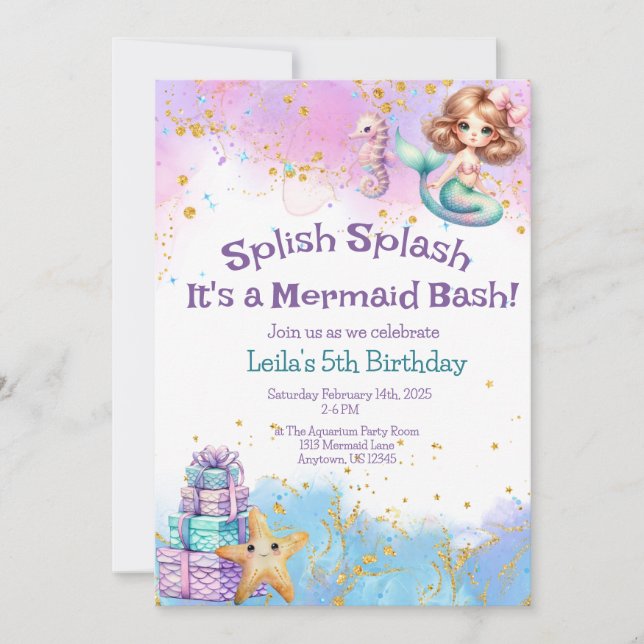 Splish Splash Sirenfest Inbjudan (Framsida)