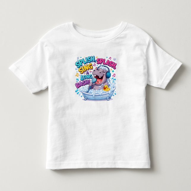 Splish Splash Sjung Med Bash T-Shirt (Framsida)