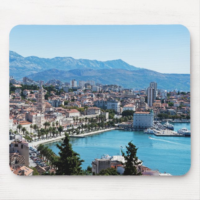 Split city Sefront Aerial view, Dalmatia, Kroatien Musmatta (Framsidan)