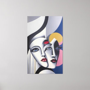 Split Decision - Ken Gage Surreal Poster Canvastryck
