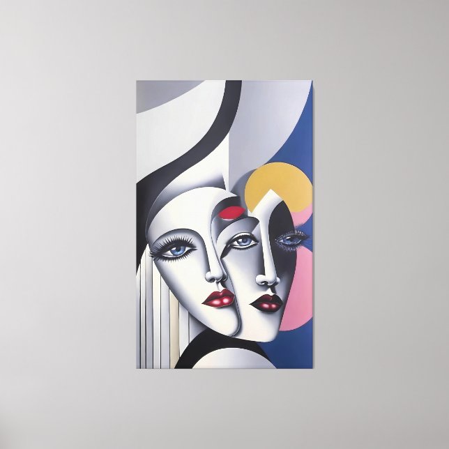 Split Decision - Ken Gage Surreal Poster Canvastryck (Framsida)