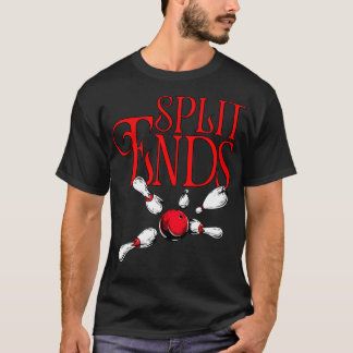 Split Ends roligt bowlingteam namn Scoop T Shirt