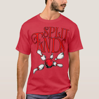 Split Ends roligt bowlingteam namn T Shirt
