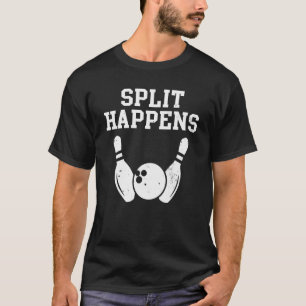 Split Happens Bowling T Shirt