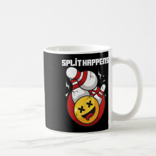 Split Happens Funny Bowling Bowlareare Kaffemugg
