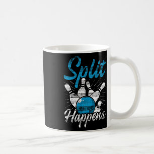 Split Happens Funny Bowling Kaffemugg