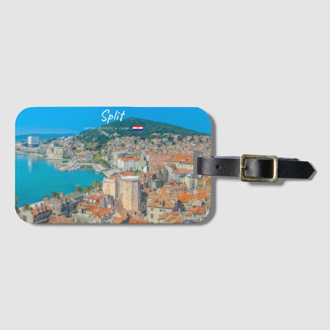 Split, Kroatien - Kuststad Bagagebricka (Framsida horisontal)
