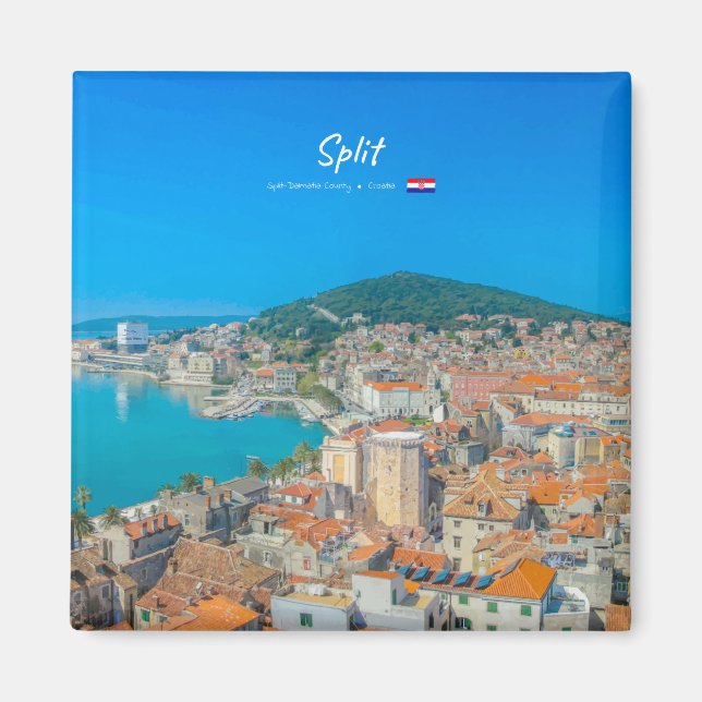 Split, Kroatien - Kuststad Magnet (Framsidan)