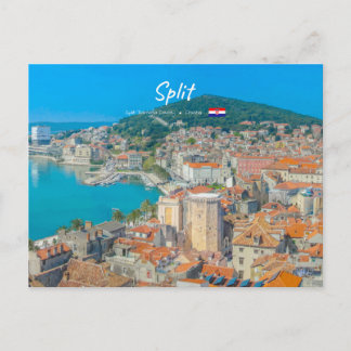 Split, Kroatien - Kuststad Vykort