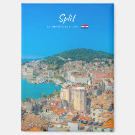 Split, Kroatien - Platt kuststad Magnet