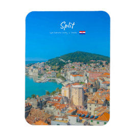 Split, Kroatien - Rundad kuststad Magnet