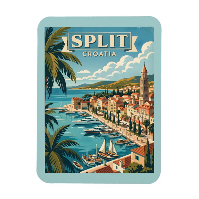 Split Kroatien Vintage Resa Magnet (Vertikal)
