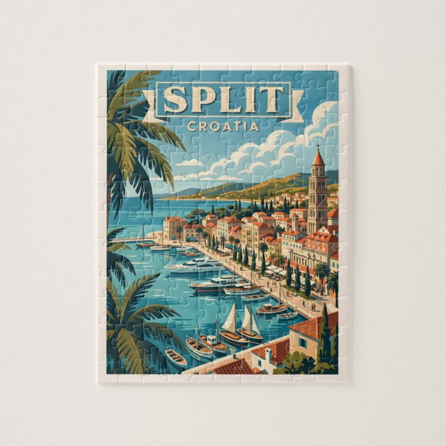 Split Kroatien Vintage Resa Pussel (Vertikal)