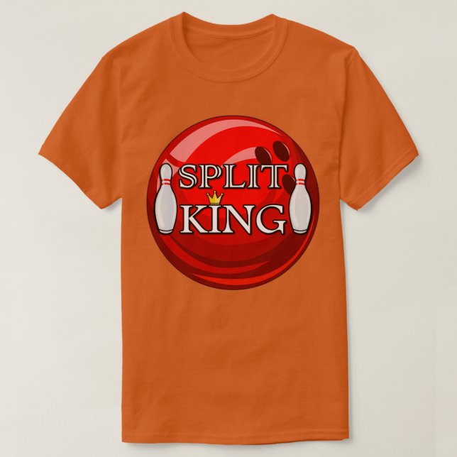 Split Kung Bowling Ball Bowling Bowling T Shirt (Design framsida)