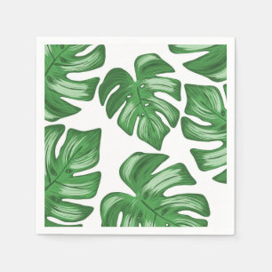 Split Löv Philodendron Tropiska Pappra blöjor Pappersservett