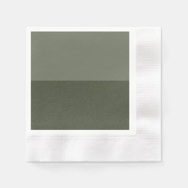 Split Moss Grönt Party Napkin - Anpassade Pappersservett (Framsidan)