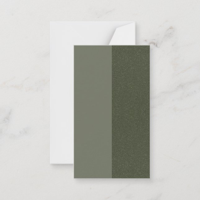 Split Moss-Grönt texturerat platta kort - Anpassad (Framsida)