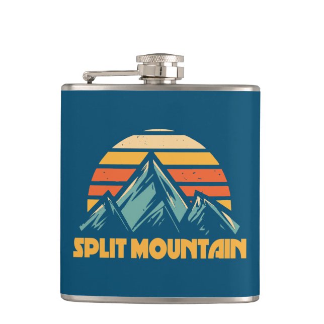 Split Mountain Kalifornien Retro Turkos Fickplunta (Framsidan)