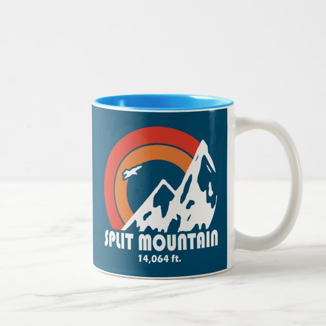 Split Mountain Kalifornien Sun Eagle Två-Tonad Mugg (Höger)