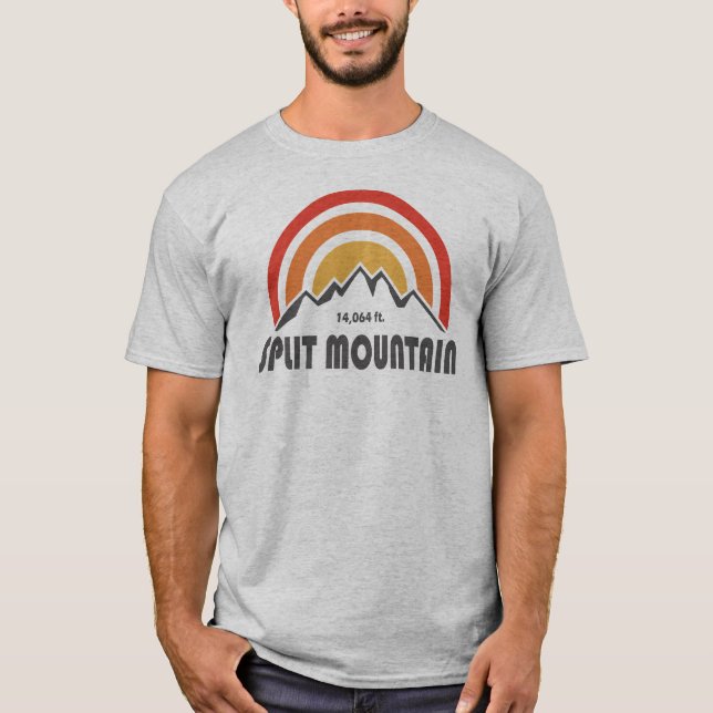 Split Mountain Kalifornien T Shirt (Framsida)