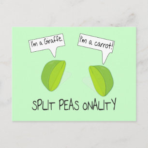 Split Peas onality-vykort Vykort