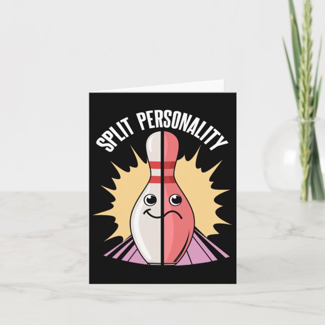 Split Personality Bowling Pin Kort (Framsida)