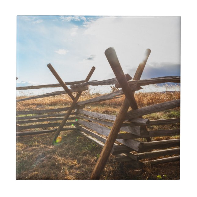 Split Rail Fence at Gettysburg Kakelplatta (Framsidan)