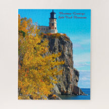 Split Rock fyrplats Lake Superior.