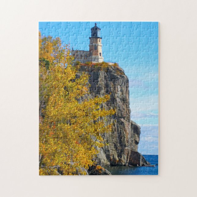 Split Rock Lighthouse Lake Superior. Pussel (Vertikal)