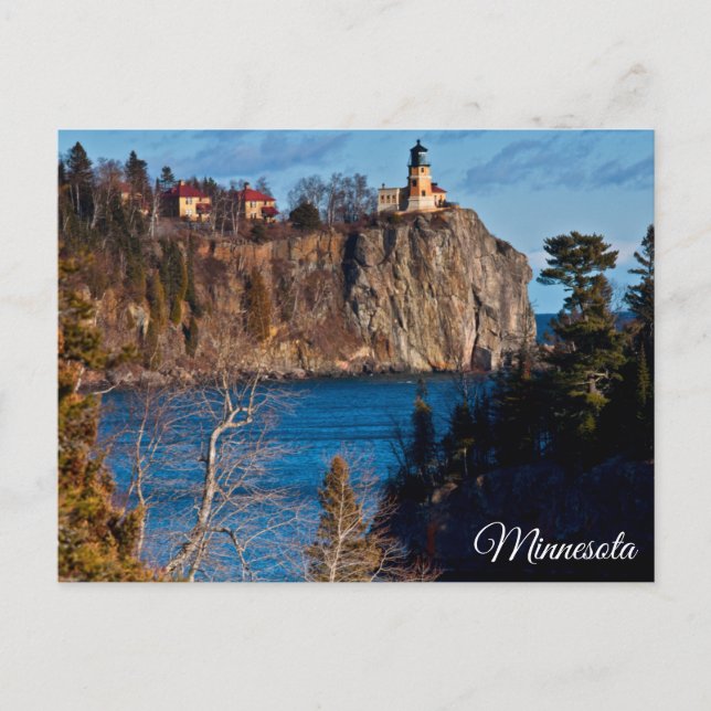 Split Rock Lighthouse Minnesota Pussel Vykort (Framsida)