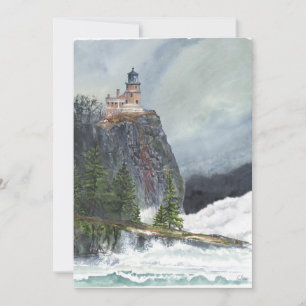 Split Rock Lighthouse Minnesota Tack Kort
