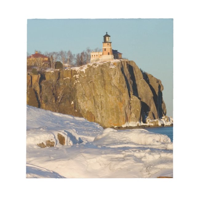 Split Rock Lighthouse State Park vid sjö Anteckningsblock (Framsida)