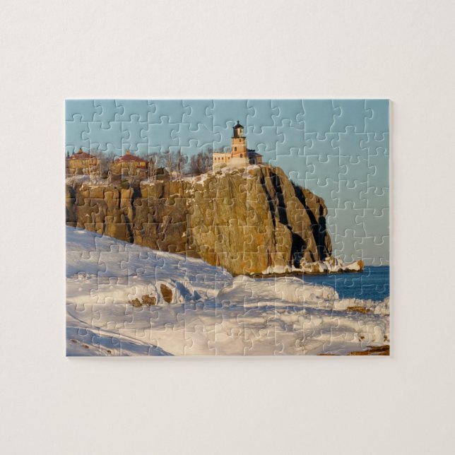 Split Rock Lighthouse State Park vid sjön Pussel (Horisontell)