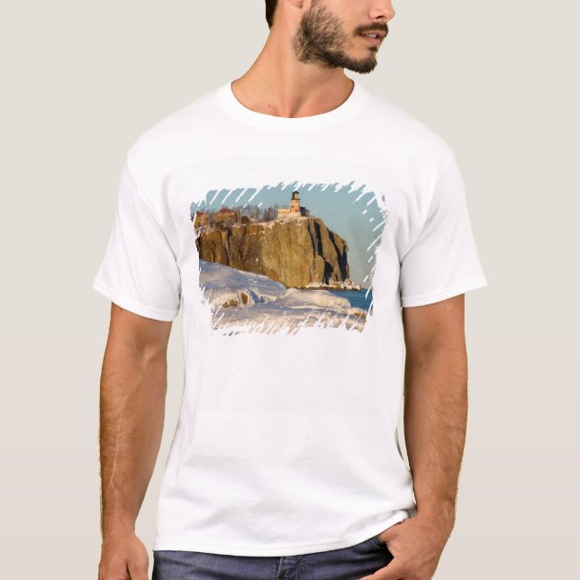 Split Rock Lighthouse State Park vid sjön T-shirt (Framsida)