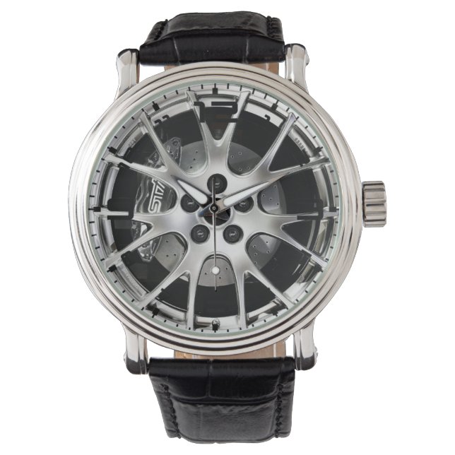 Split Spoke Hjul och Black Brake Manar Watch Armbandsur (Framsida)