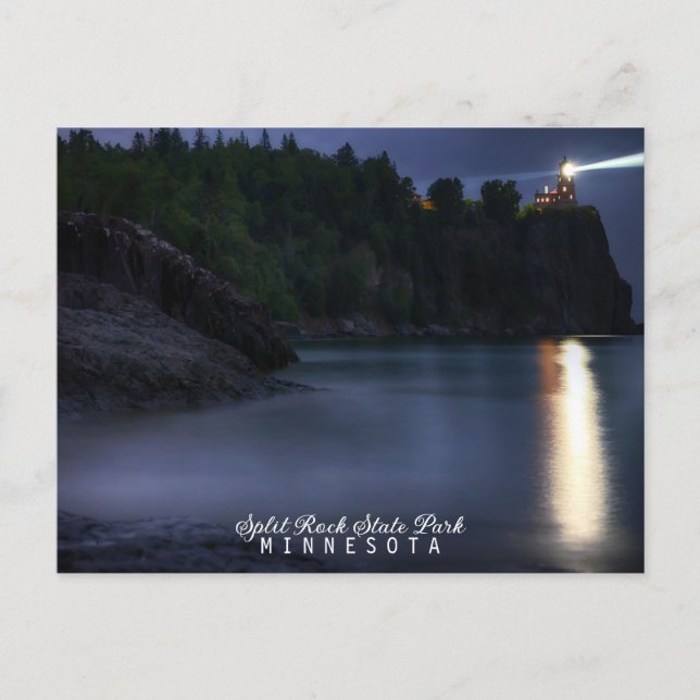 Split Sten fyr Minnesota Vykort (Framsida)