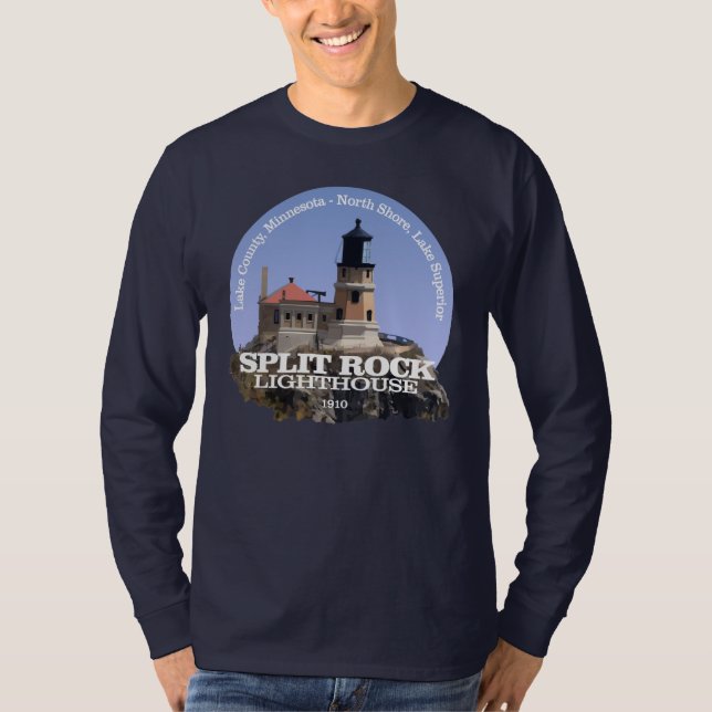 Split Sten fyr T Shirt (Framsida)