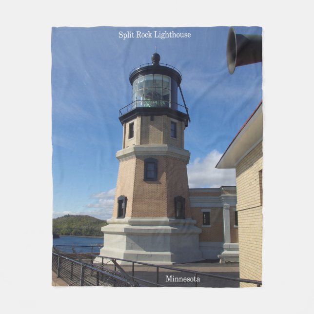 Split Sten Lighthouse-filt Fleecefilt (Framsidan)