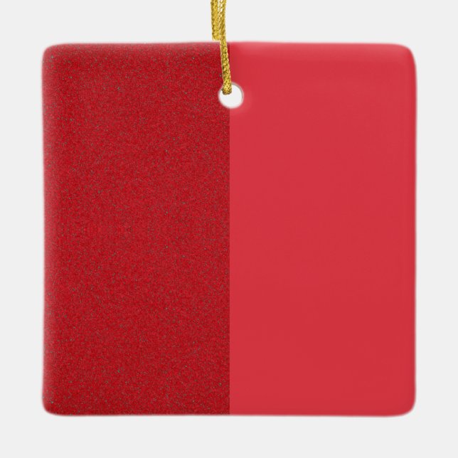 Split Struktur Red Helgdag Ornament - Anpassade (Framsida)