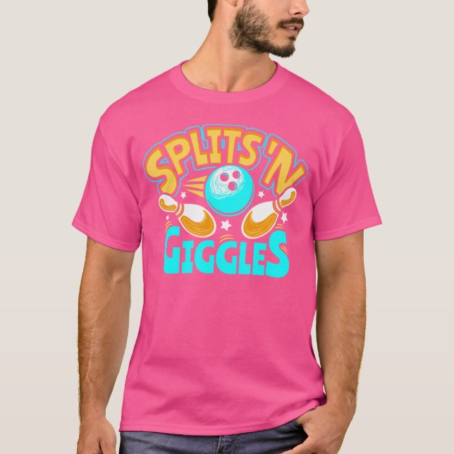 Splits 'N Giggles Bowling Player Bowlareare Funny T Shirt (Framsida)