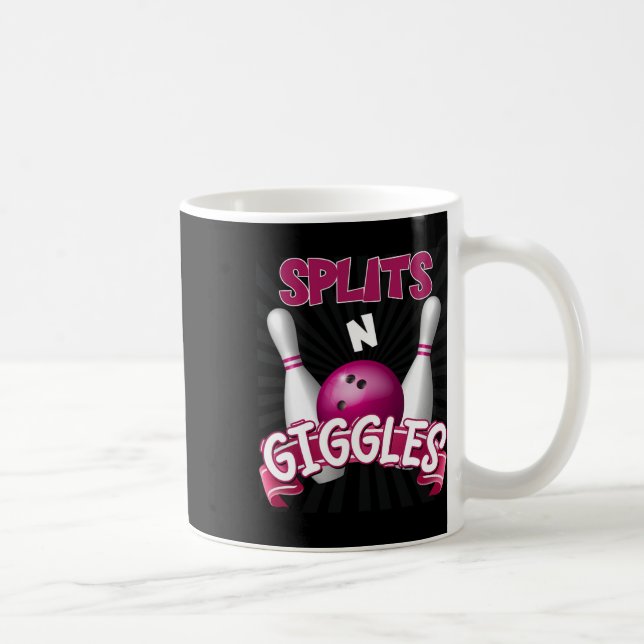 Splits n Giggles Funny Bowling Team Bowlareare Ipo Kaffemugg (Höger)