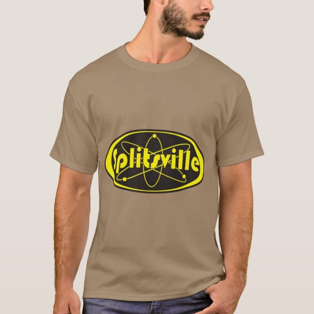 Splitsville gul Premium T Shirt (Framsida)