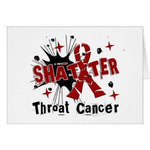 Splittra halscancer hälsningskort