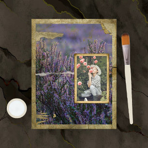 Splittrad Fält i Lavender Scrapbook Papper