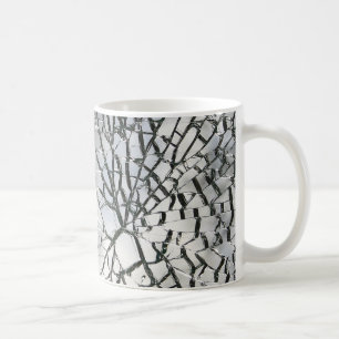 Splittrad glass struktur kaffemugg