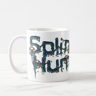 Splittrad mänsklighetlogotypmugg kaffemugg