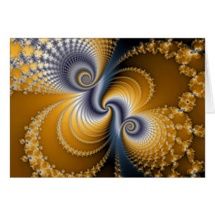 Splittring - Fractal konst Hälsningskort