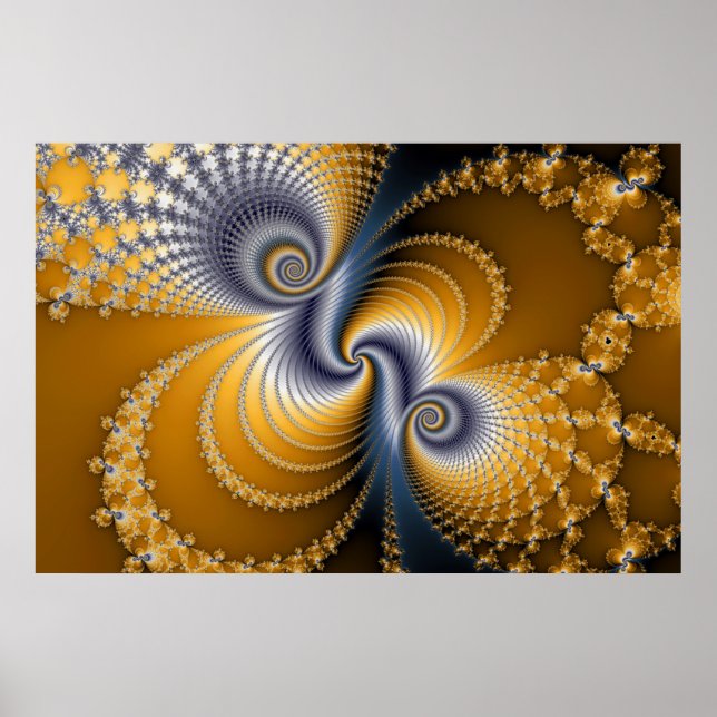 Splittring - Fractal konst Poster (Framsidan)